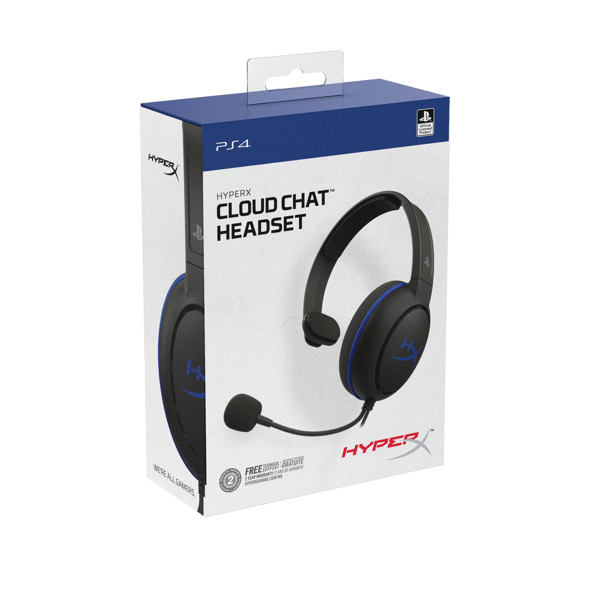 Hyperx headset cloud chat for ps5 single jack   /hscchs-bk.