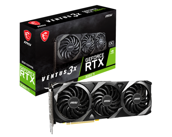 MSI GEFORCE VGA RTX 3060 TI VENTUS 3X 8G OC LHR