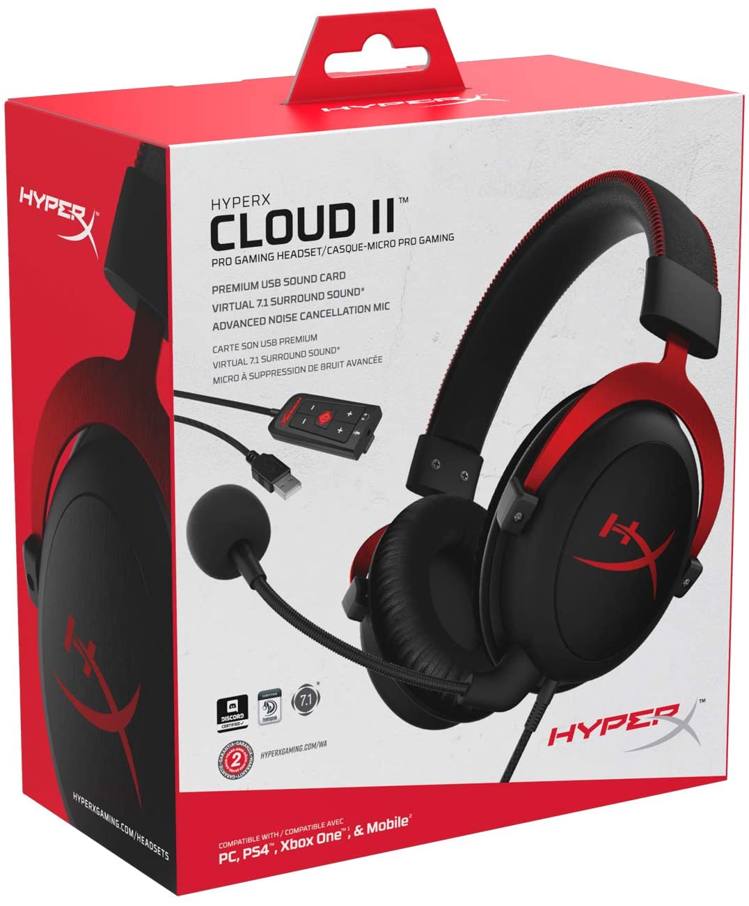 HyperX Cloud II RED KHX-HSCP-RD