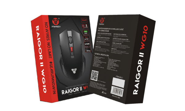 FANTECH MOUSE USB  WG10 RAIGOR 2 RED 2000 DPI