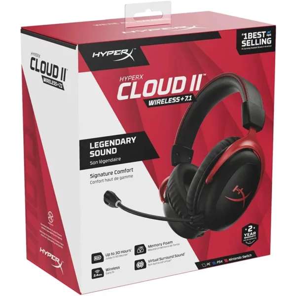 HYPERX CLOUD II WIRELESS HHSC2X-BA-RD/G