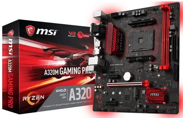 MSI A320M GRENADE gaming motherboard supports AMD® RYZEN Series  DDR4 Memory