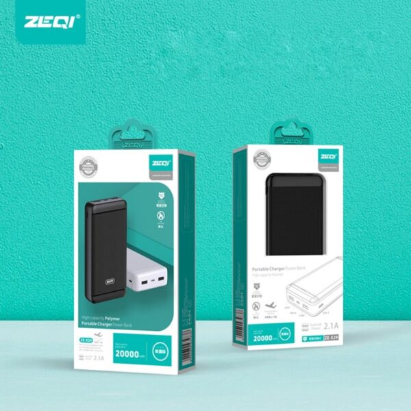 Zeqi power bank 20 000 mah type-c/micro/usb _ze-x29