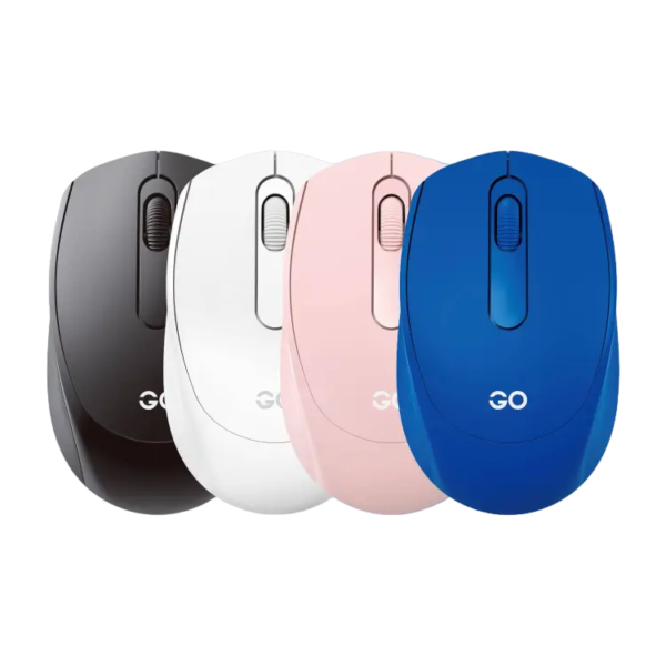 Fantech mouse wireless go color pink white black blue silent click