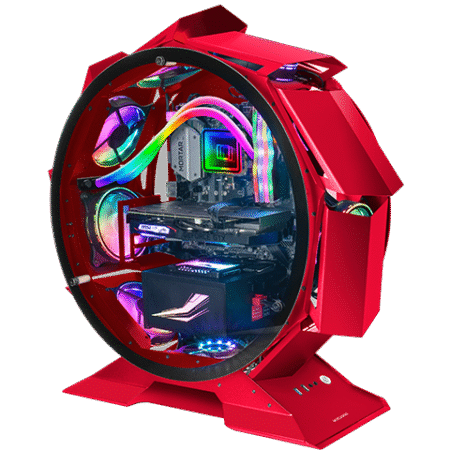 Mars Gaming Mcorb Premium Custom red Micro Atx Case
